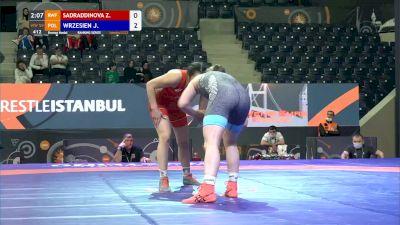 59 kg Bronze - Zelfira Sadraddinova, RUS vs Jowita Wrzesien, POL