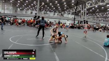 84 lbs Round 2 (8 Team) - Garrett Whalen, Team Gotcha Blue vs King Hawkins, Mat Assassins Red