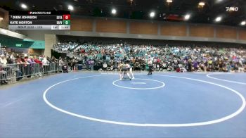 170 lbs Champ. Round 1 - Diem Johnson, South Tahoe vs Kate Norton, Baker / Powder Valley