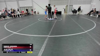 100 lbs Placement Matches (8 Team) - Derick Jorissen, North Dakota vs Alex Salas, California Red