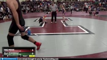 J-1 lbs Round 3 - Ella McGonegle, North Liberty Wrestling Club vs Maci Ingles, Waverly Area Wrestling Club