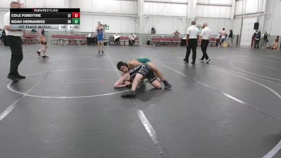 132 lbs 1st Place Match - Noah Hernandez, Broad Axe vs Cole Forsythe, Steller Trained