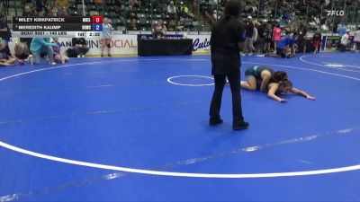 140 lbs Cons. Semis - Meredith Kaump, Big Game Wrestling Club vs Miley Kirkpatrick, Moyer Elite