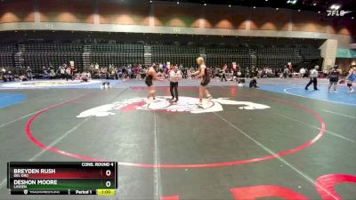 190 lbs Cons. Round 4 - Deshon Moore, Lassen vs Breyden Rush, Del Oro