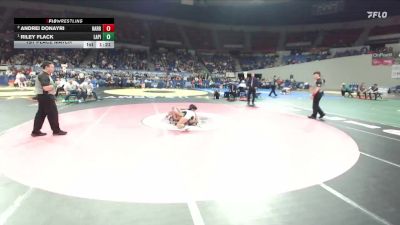 3A Boys 120 lbs 1st Place Match - Riley Flack, La Pine Boys vs Andrei Donayri, Harrisburg Boys