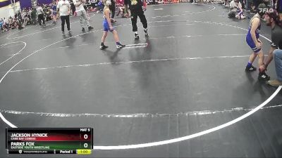 67 lbs Quarterfinal - Jackson Hynick, Cane Bay Cobras vs Parks Fox, Eastside Youth Wrestling