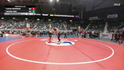 3A-285 lbs Quarterfinal - Lucas Peterson, Rawlins vs Mason Tims, Mountain View