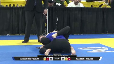 Alexi Roan Stapelberg vs Gabriella Mary Frankian 2026 Pan IBJJF Jiu-Jitsu No-Gi Championship