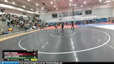 125 lbs 3rd Place Match - Wyatt Timboe, Jackson Hole Wrestling Club vs Hayden Amende, Moorcroft Mat Masters Wrestling Club