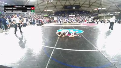 Boys 3A 132 lbs Quarterfinal - Jacoby Rodriguez, Hermiston vs Tommie Vick, Prairie