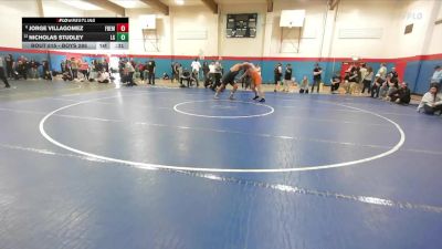 Boys 285 lbs Cons. Round 2 - Jorge Villagomez, Fremont (Sunnyvale) Boys vs Nicholas Studley, Los Gatos Boys