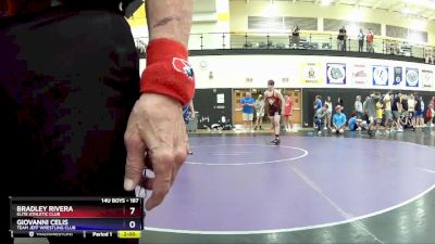 187 lbs 1st Place Match - Bradley Rivera, Elite Athletic Club vs Giovanni Celis, Team Jeff Wrestling Club