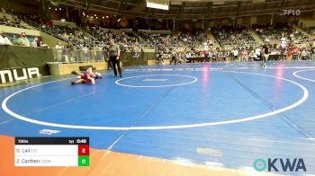 70 lbs Consi Of 8 #1 - Grady Lail, Chandler Takedown Club vs Zy`Ion Carthen, Cowboy Wrestling Club