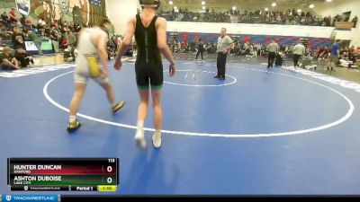 113 lbs Cons. Round 2 - Ashton Duboise, Lake City vs Hunter Duncan, Hanford