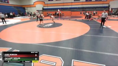 133 lbs Cons. Semi - Jude Robson, Roanoke vs Zachary Weiler, Wisconsin - Lacrosse