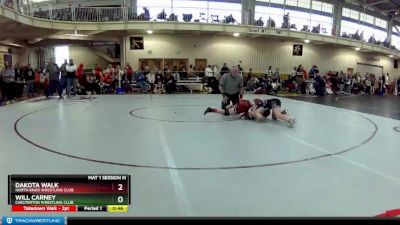 92 lbs Cons. Round 6 - Will Carney, Chesterton Wrestling Club vs Dakota Walk, North Knox Wrestling Club