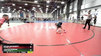 88 lbs Rd# 9- 2:15pm Saturday Final Pool - Dylan Daugherty, Cali Red vs Colton Riordan, Crass Trained