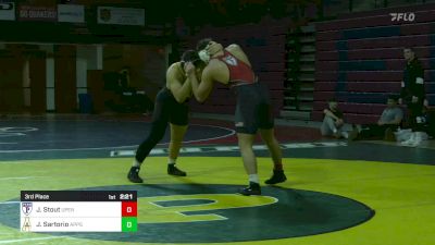 285 lbs 3rd Place - John Stout, Univ Of Pennsylvania vs Jacob Sartorio, Appalachian State