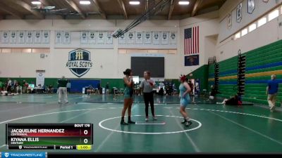 140 lbs Cons. Round 2 - Jacqueline Hernandez, Centennial vs Kiyana Ellis, Century