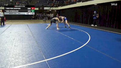 197 lbs Cons. Semi - Ben Strehlow, Luther vs Treyten Steffen, Cornell College