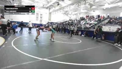 115 lbs Cons. Round 5 - Kai Libunao, Aliso Niguel vs Mae Maaytah, Yorba Linda