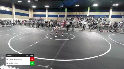 120 lbs Round Of 64 - Mason Clowminzer, San Marcos HS vs Miles Miller, Hawkeye WC