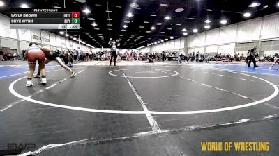 125 lbs Rr Rnd 3 - Layla Brown, Untouchables Girls Black vs Skye Wynn, Super Girls K-6