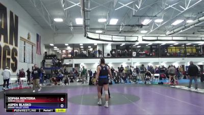 124 lbs Quarterfinal - Sophia Renteria, Adrian College vs Aspen Blasko, Grand Valley State