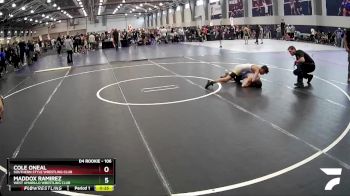 106 lbs Cons. Semi - Cole Oneal, Southern Style Wrestling Club vs Maddox Ramirez, West Amarillo Wrestling Club