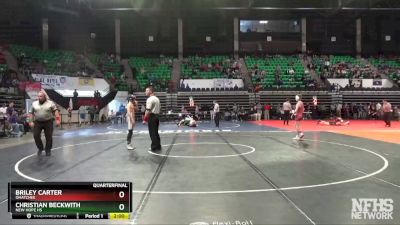 106 lbs Quarterfinal - BRILEY CARTER, Ohatchee vs Christian Beckwith, New Hope HS