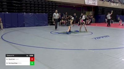 68 lbs Consi Of 4 - Amelia Spatzer, Easton, PA vs Dani Schlachter, Petersburg, NJ
