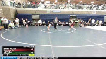 106 lbs Champ. Round 2 - Rayce Wilson, Upper Valley Aces vs Jeff Hill, Jet House