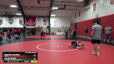 1st Place Match - Kyler Black, Tomahawk Wrestling Club vs Hunter Leavens, WBNDD