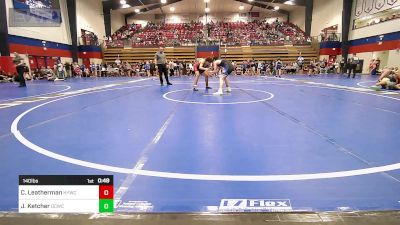 140 lbs Consolation - Cooper Leatherman, Hilldale Youth Wrestling Club vs Joseph Ketcher, Dark Cloud Wrestling Club