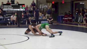 149 lbs Quarterfinal - Jordan Irwin, Colorado Northwestern CC vs Logan Bradley, Big Bend Community College