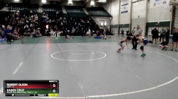 96 lbs Round 1 (8 Team) - Robert Olson, GRIT vs Kaden Cruz, Black Fox Wrestling Team 2