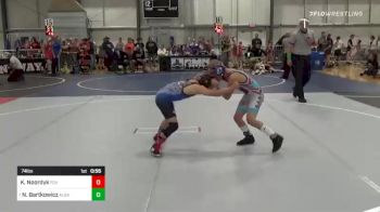 74 lbs Rr Rnd 2 - Kasin Noordyk, Fox Valley Elite vs Noah Bartkowicz, Albany