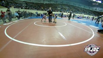 50 lbs Round Of 16 - Laken Peterpaul, BullTrained vs Arielle Wylie, Tuttle Wrestling Club