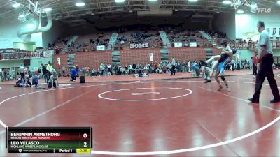 106 lbs Cons. Round 2 - Benjamin Armstrong, Region Wrestling Academy vs Leo Velasco, Highland Wrestling Club