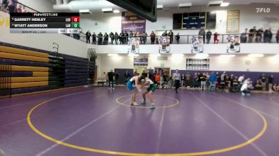 132 lbs Quarterfinal - Garrett Henley, Lovell Middle School vs Wyatt Anderson, Lander Middle School