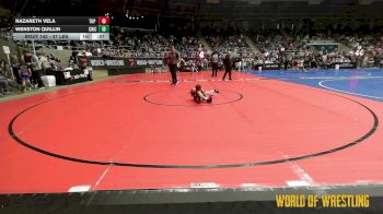 37 lbs Consi Of 8 #2 - Nazareth Vela, Top Rank Hammers vs Wenston Quillin, Chickasha Youth Wrestling