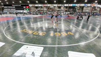 124 lbs Champ. Round 1 - Jordynn Vinson, Stillwater Gladiators vs Emily Schilling, Dickinson Wrestling Club