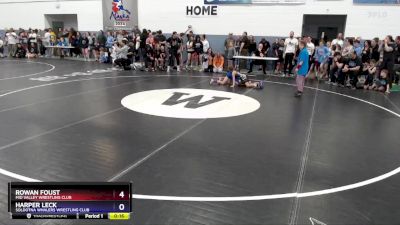 62 lbs Cons. Semi - Rowan Foust, Mid Valley Wrestling Club vs Harper Leck, Soldotna Whalers Wrestling Club