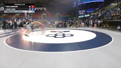 138 lbs Quarters - Jack Simpson, CO vs Gage Lohr, SD