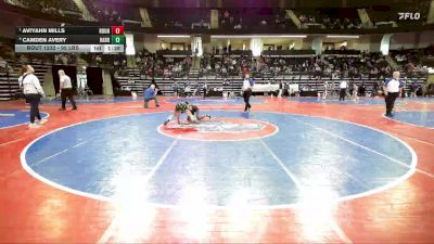 95 lbs Semifinal - Aviyahn Mills, Roundtree Wrestling Academy vs Camden Avery, Rabbit Wrestling Club