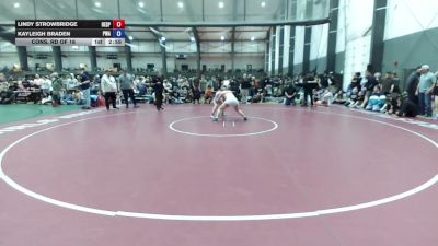 135 lbs Cons. Rd Of 16 - Lindy Strowbridge, Reality Sports vs Kayleigh Braden, Primal Wrestling Academy
