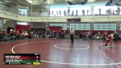 184 lbs Champ. Round 1 - Matthew Kelly, Rhode Island College vs Trevion Atallah, New England College