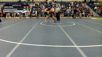 163-170 lbs Round 1 - Grayson Fabrycki, All- Phase Wrestling Club vs Simon Perez, Peninsula Wrestling Club