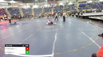 85 lbs Semifinal - Drake Gonzales, Steel City Reloaded vs Keaton Banks, Dove Creek