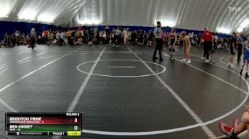 92 lbs Round 2 (8 Team) - Ben Kinney, OMP vs Brighton Prine, Crossroads Wrestling